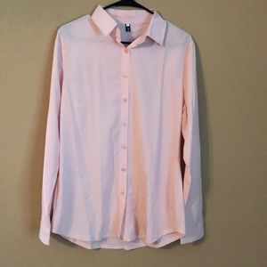 Feel Peachy with this Flowy Long Sleeve Button Down Blouse